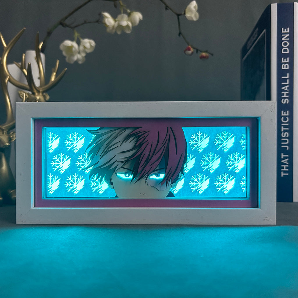 Anime Light Box: Shoto Todoroki Inspired | My Hero Academia Anime Gifts
