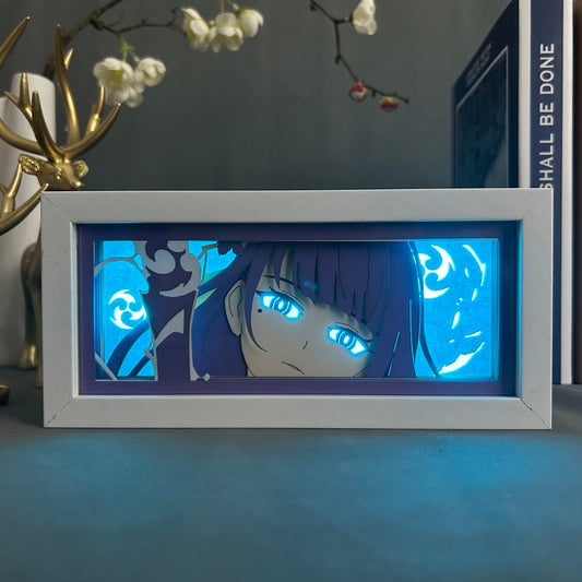 Anime Light Box: Raiden Shogun Inspired | Genshin Anime Gifts