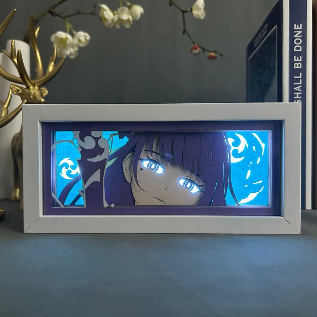 Anime Light Box: Raiden Shogun Inspired | Genshin Anime Gifts