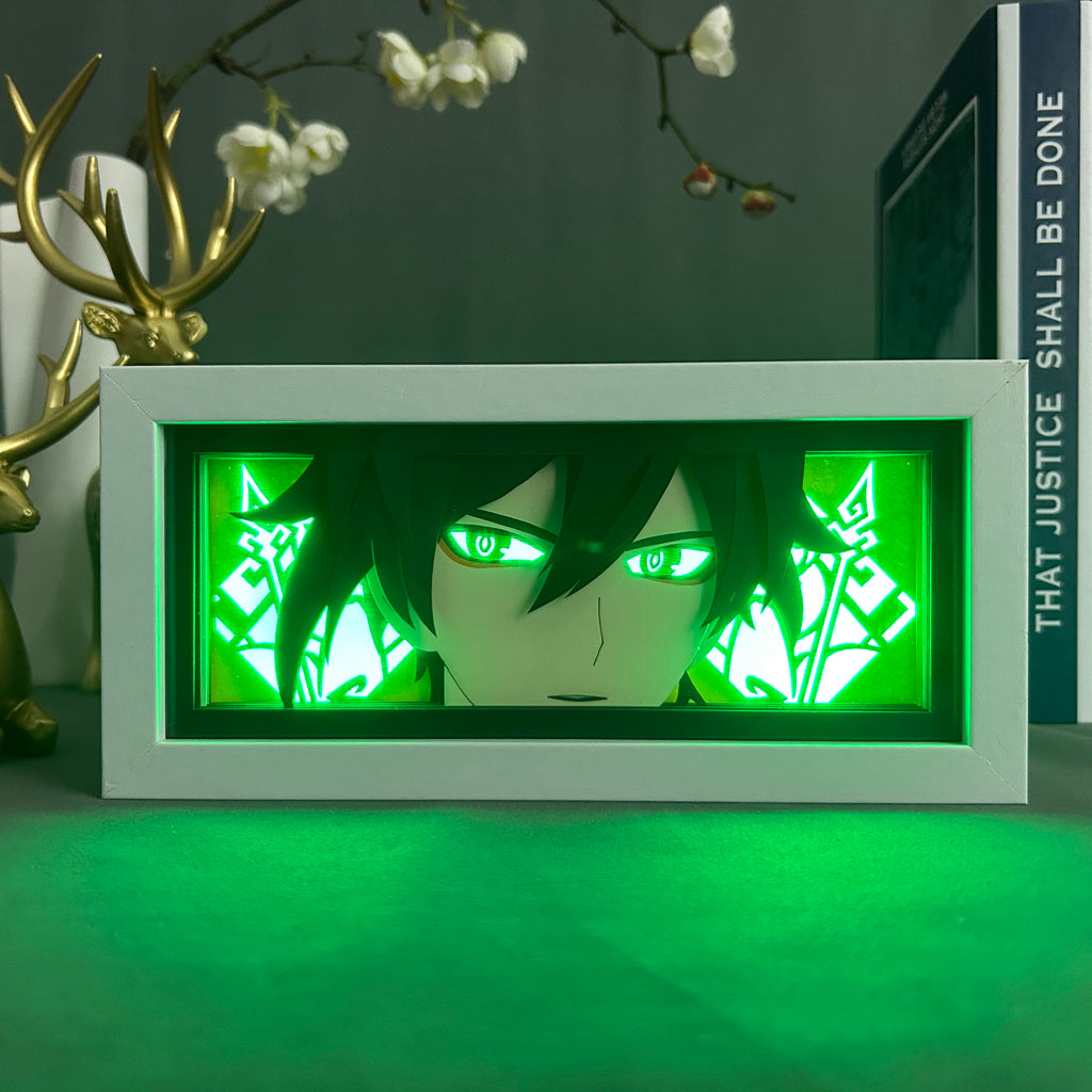 Anime Light Box: Zhongli Inspired | Genshin Anime Gifts
