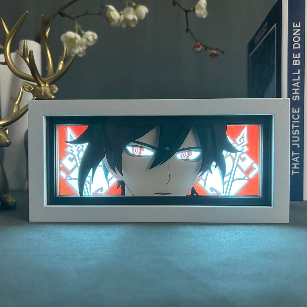 Anime Light Box: Zhongli Inspired | Genshin Anime Gifts